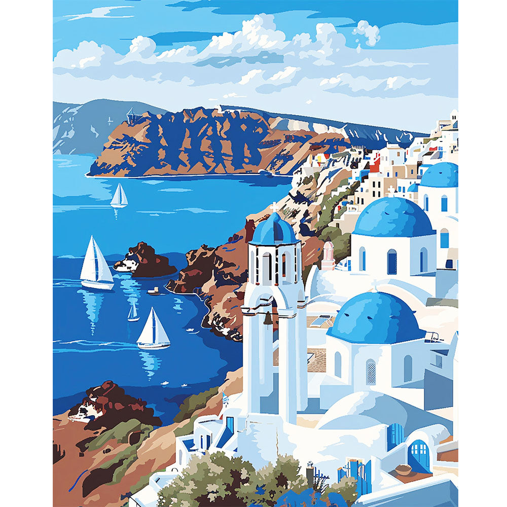 Ägäische Träume - Malen nach Zahlen