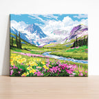 Alpenblüte – Malen nach Zahlen