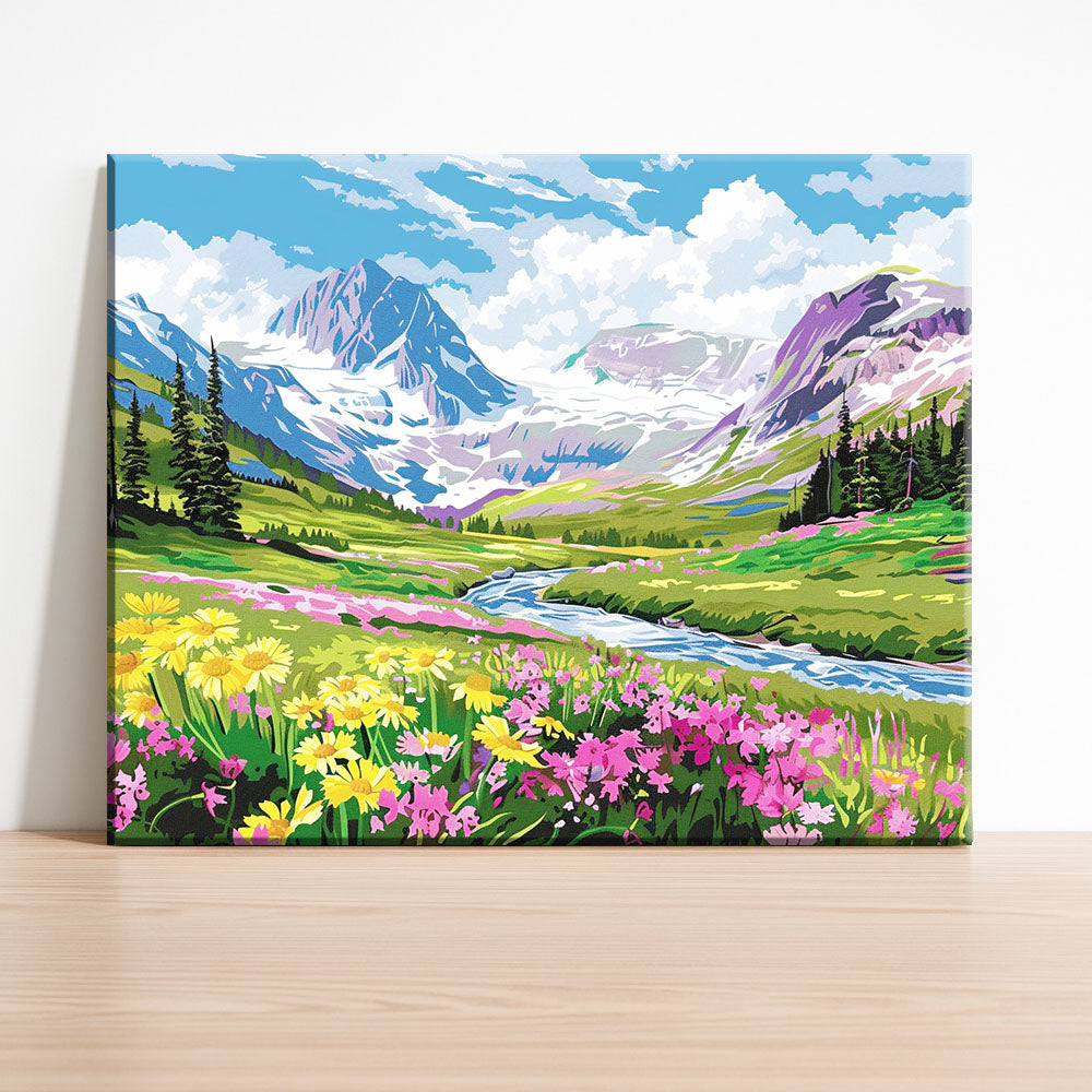 Alpenblüte – Malen nach Zahlen