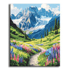 Alpenblüte - Malen nach Zahlen