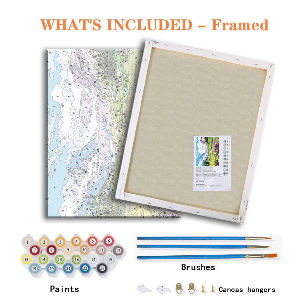 Alpenblüte – Malen nach Zahlen