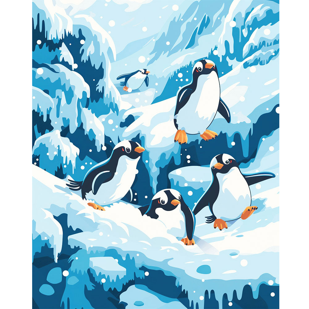 Arktische Possen - Malen nach Zahlen