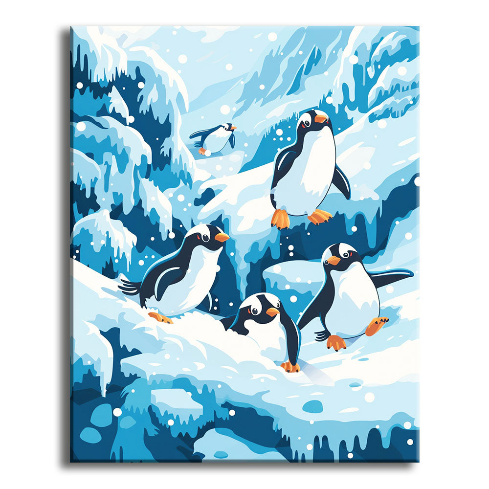 Arktische Possen - Malen nach Zahlen