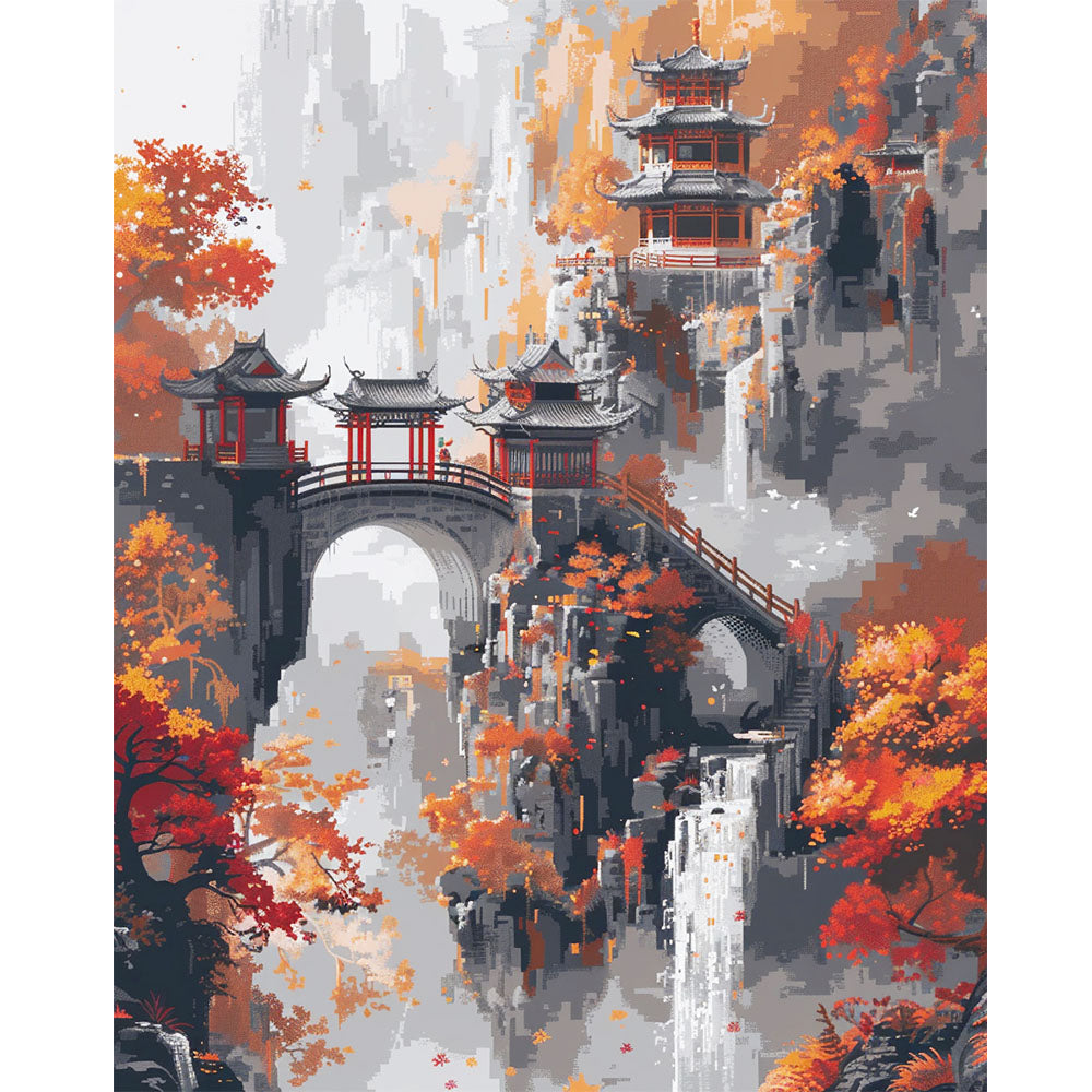 Herbstzitadelle - Malen nach Zahlen