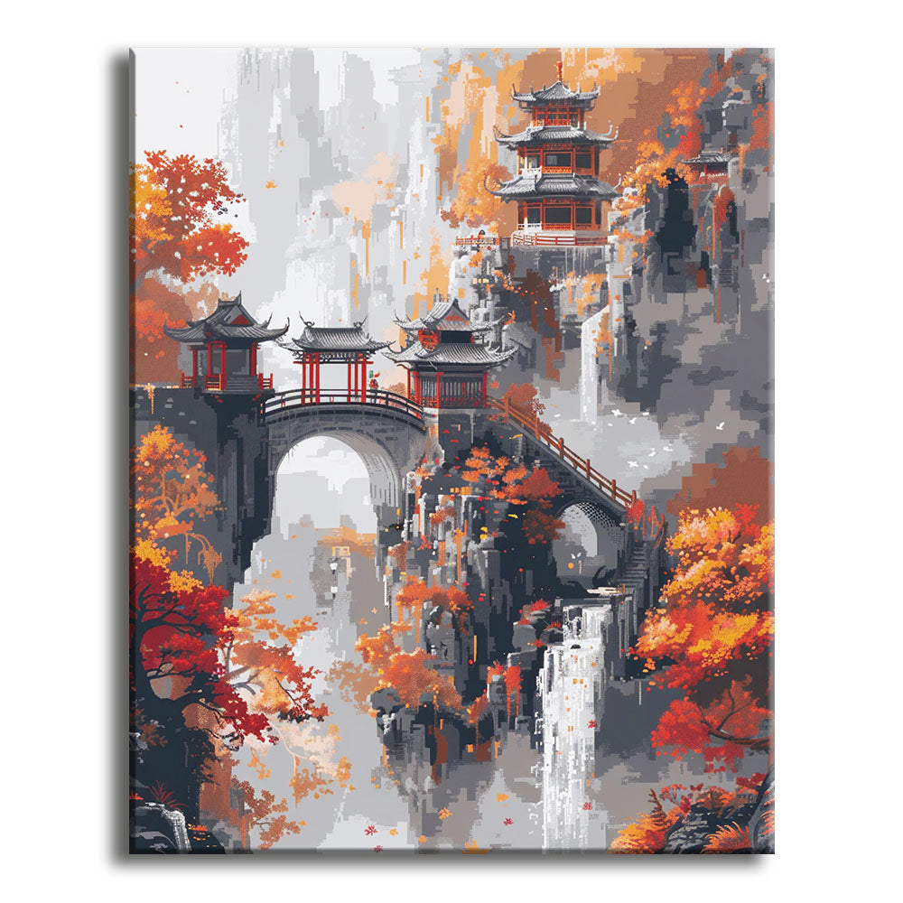 Herbstzitadelle - Malen nach Zahlen