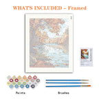 Herbstliches Flussleuchten – Malen nach Zahlen