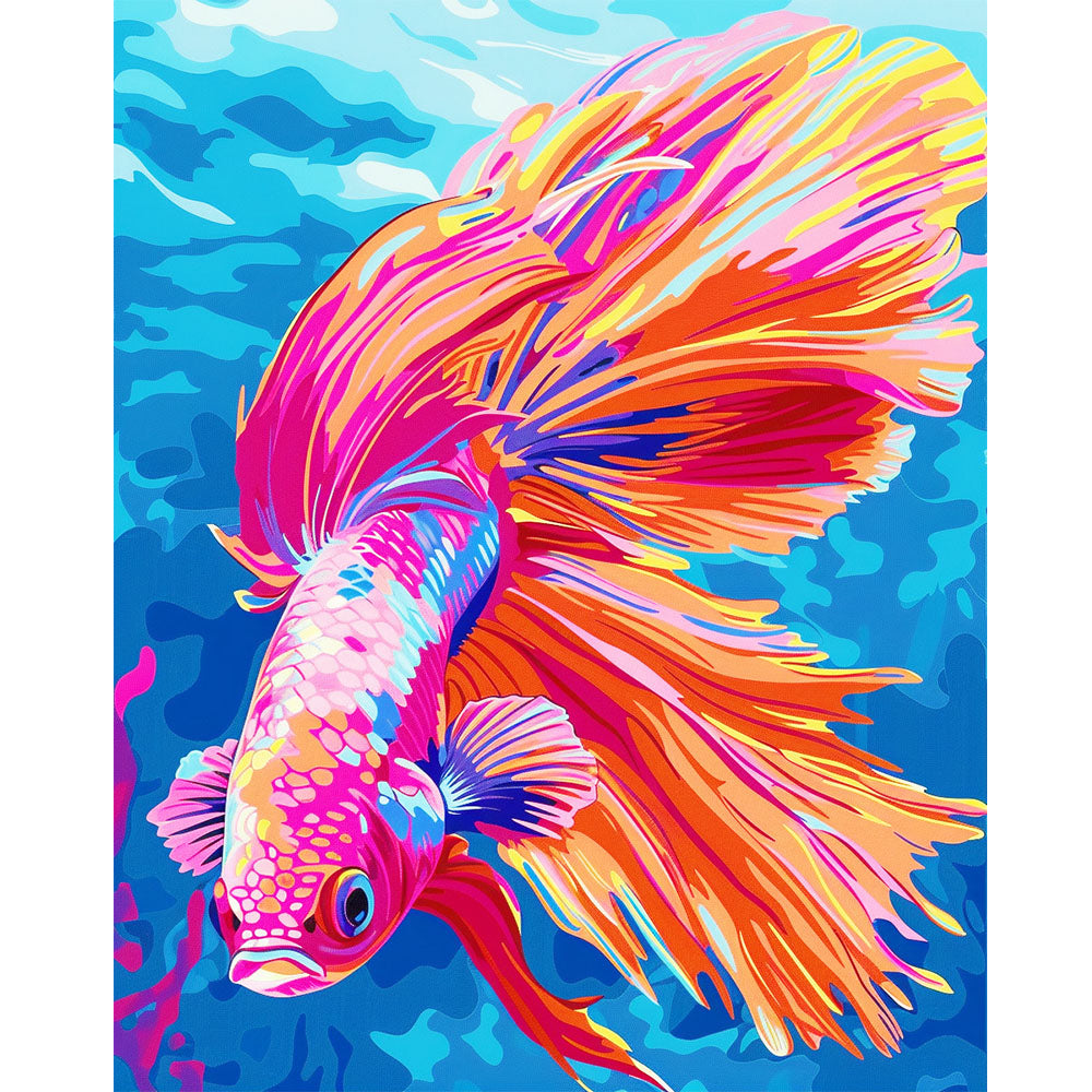 Betta-Glut - Malen nach Zahlen