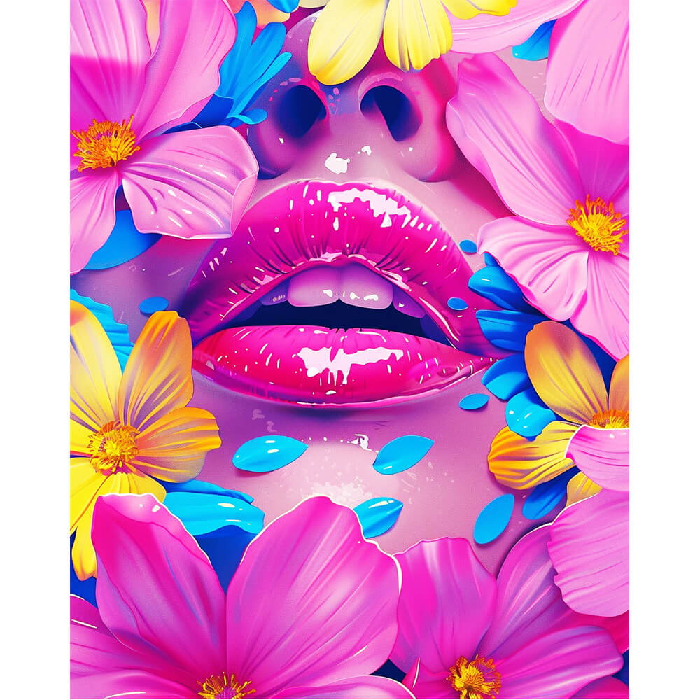 Glückseliger Blütenkuss