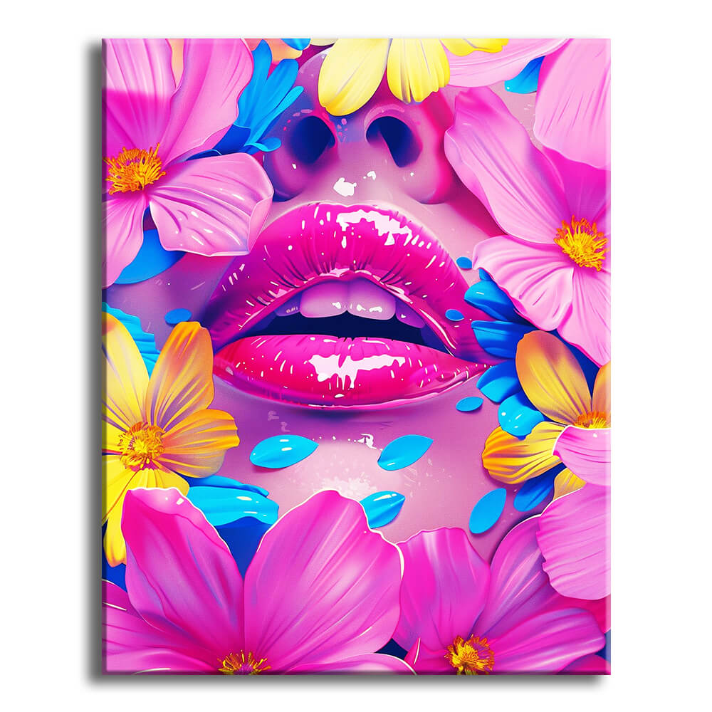 Glückseliger Blütenkuss