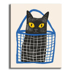 Katze im Korb - Malen nach Zahlen