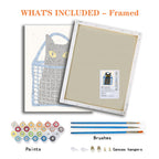 Katze im Korb - Malen nach Zahlen