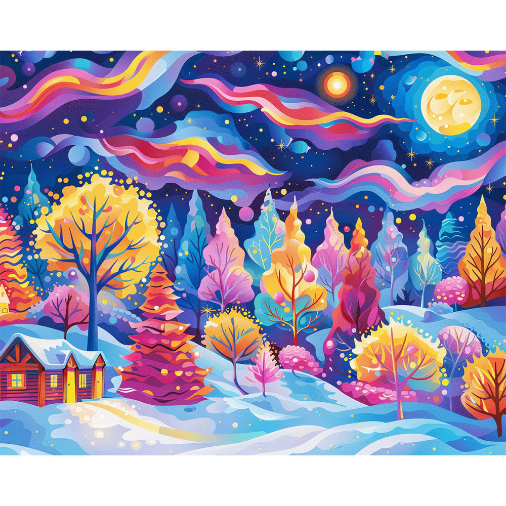 Himmlisches Fest - Malen nach Zahlen