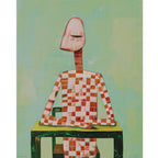 Karierte Kontemplation - Malen nach Zahlen