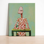 Karierte Kontemplation - Malen nach Zahlen