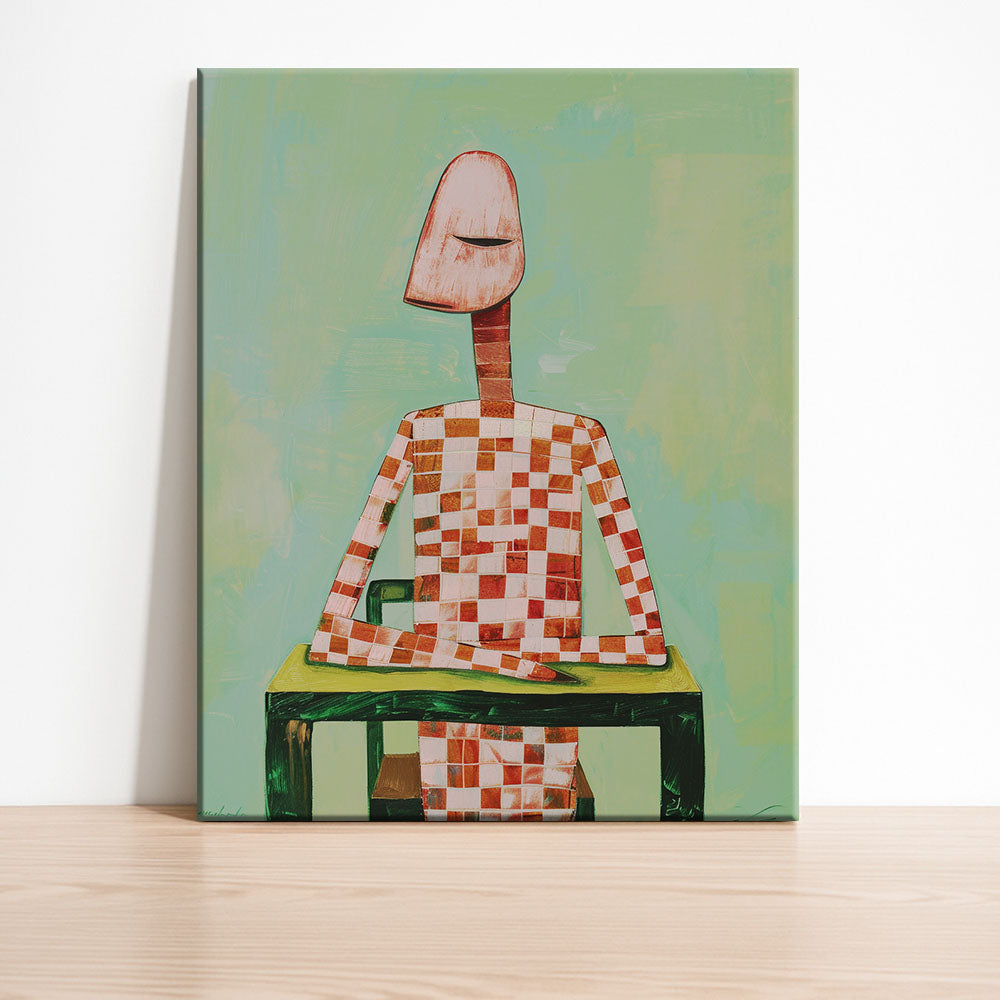 Karierte Kontemplation - Malen nach Zahlen