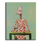 Karierte Kontemplation - Malen nach Zahlen