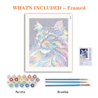 Chromatische Coole Katze - Malen nach Zahlen