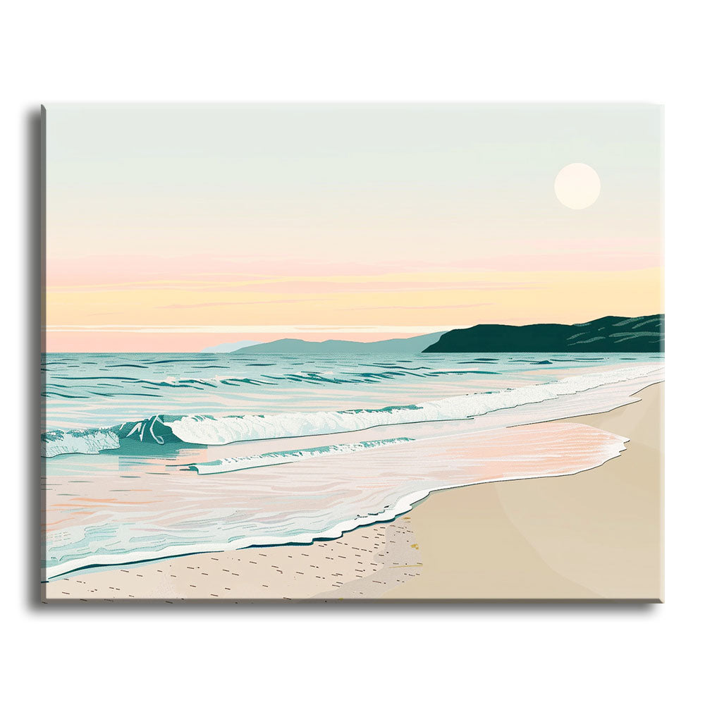 Küstenruhe – Malen nach Zahlen