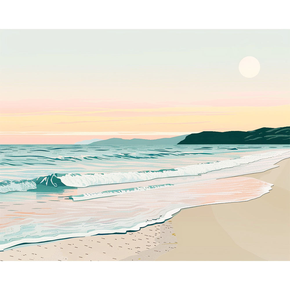 Küstenruhe – Malen nach Zahlen