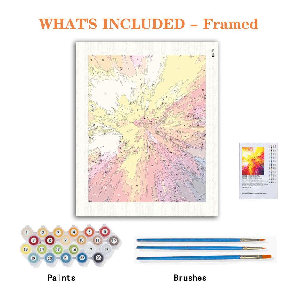 Farbexplosion - Malen nach Zahlen