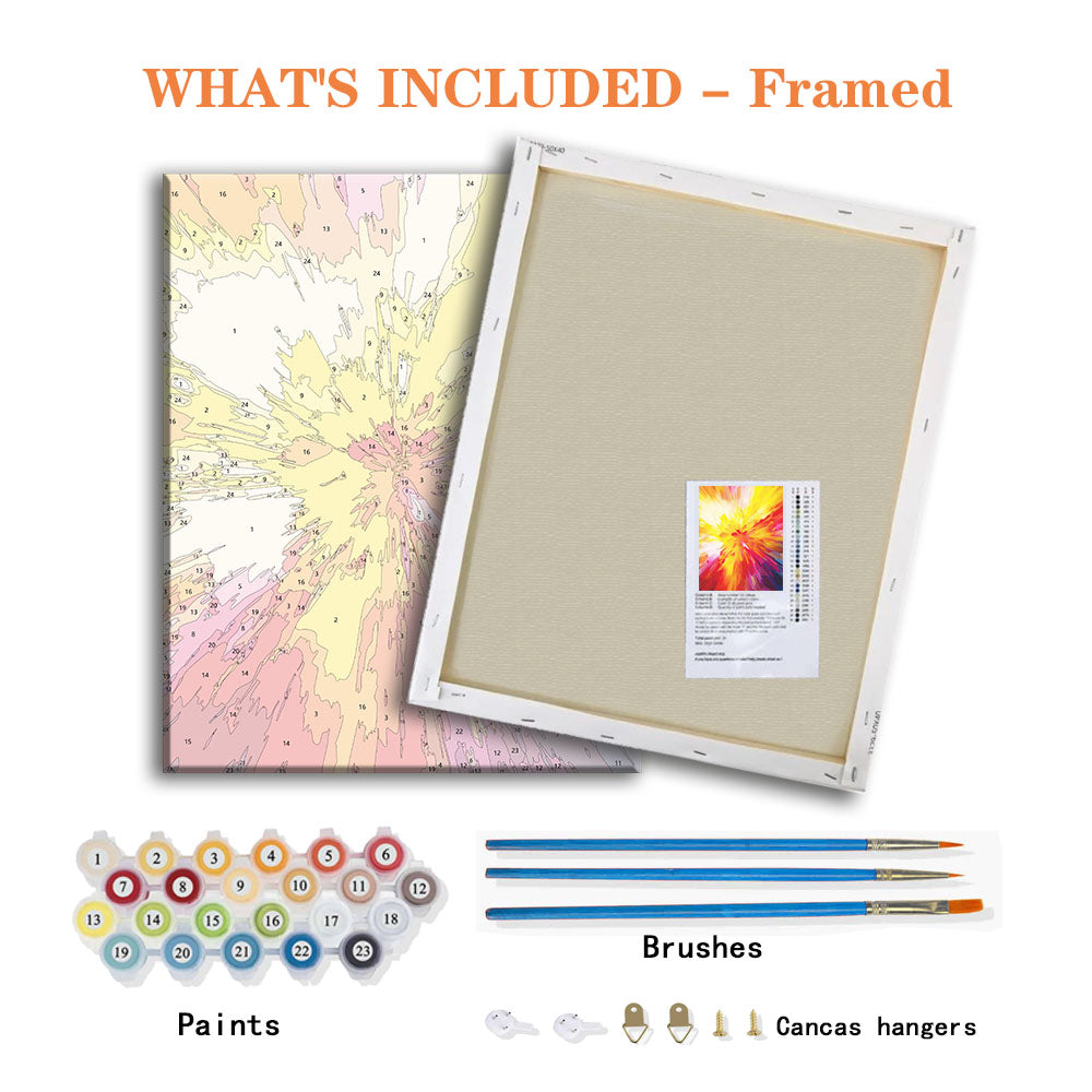 Farbexplosion - Malen nach Zahlen