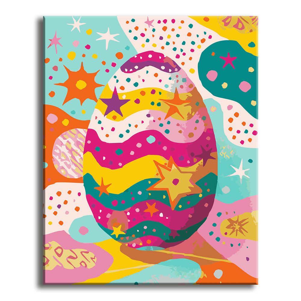 Kosmisches Osterei – Malen nach Zahlen