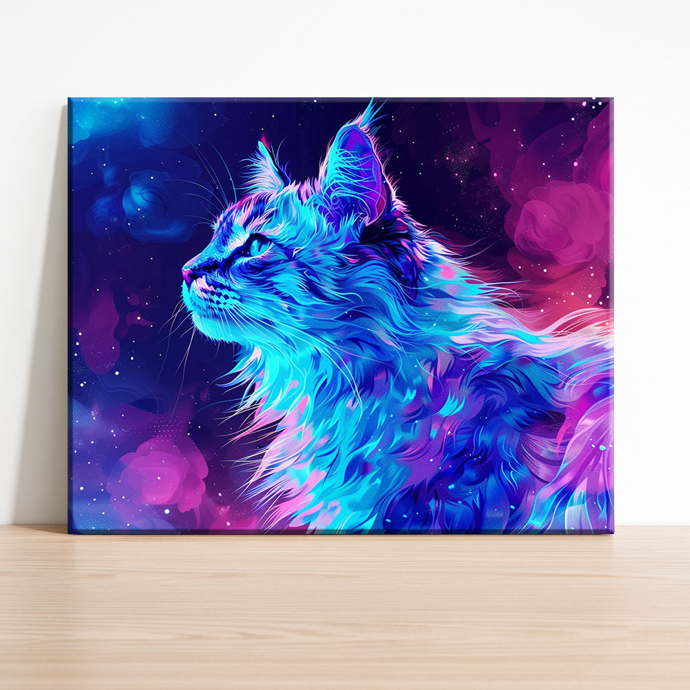 Kosmischer Luchs - Malen nach Zahlen