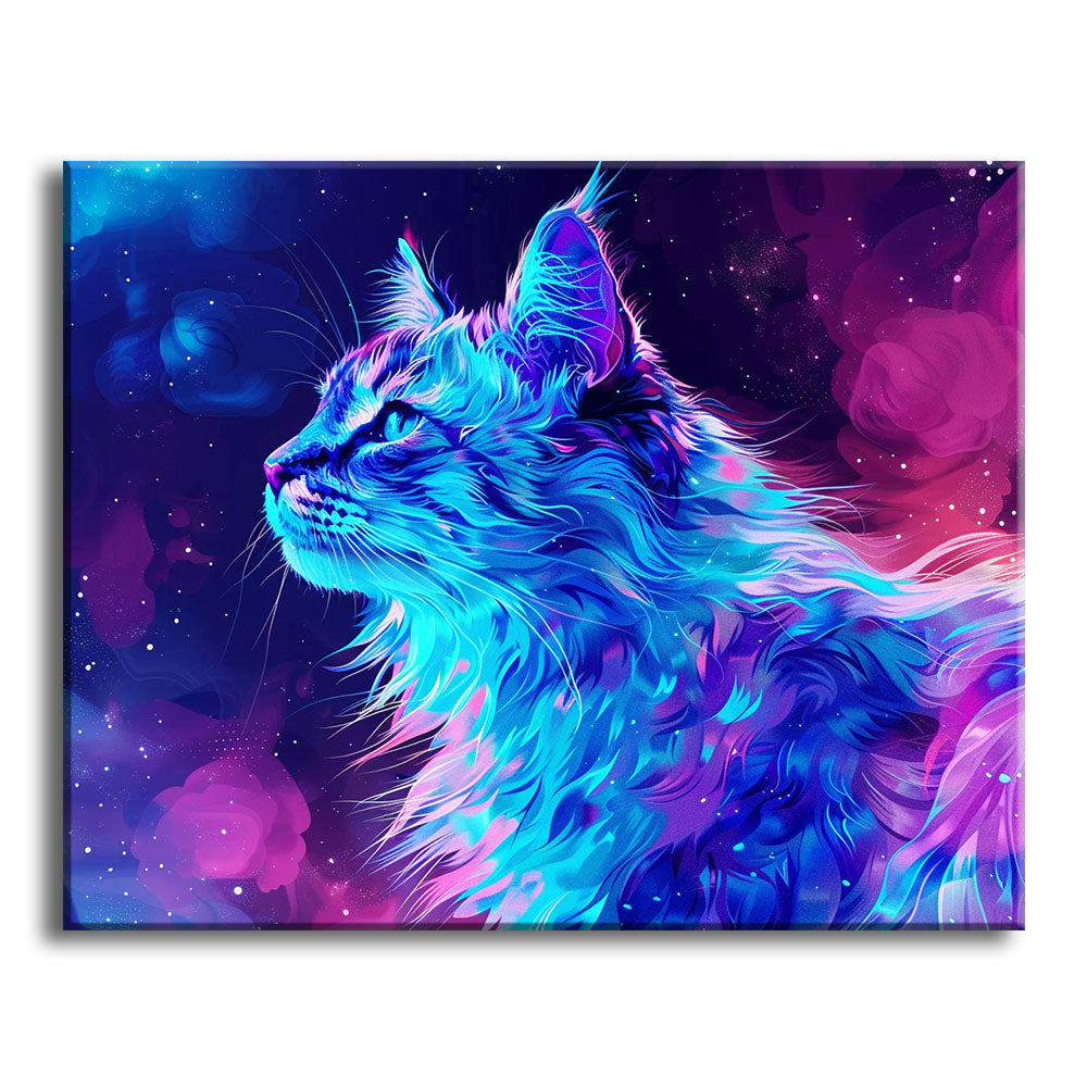 Kosmischer Luchs - Malen nach Zahlen