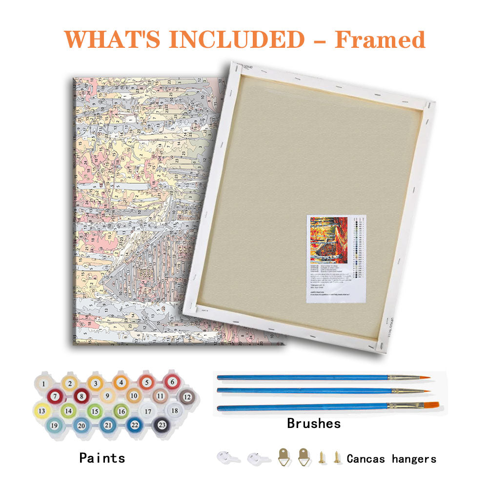 Gemütlicher Herbst-Rückzugsort – Malen nach Zahlen