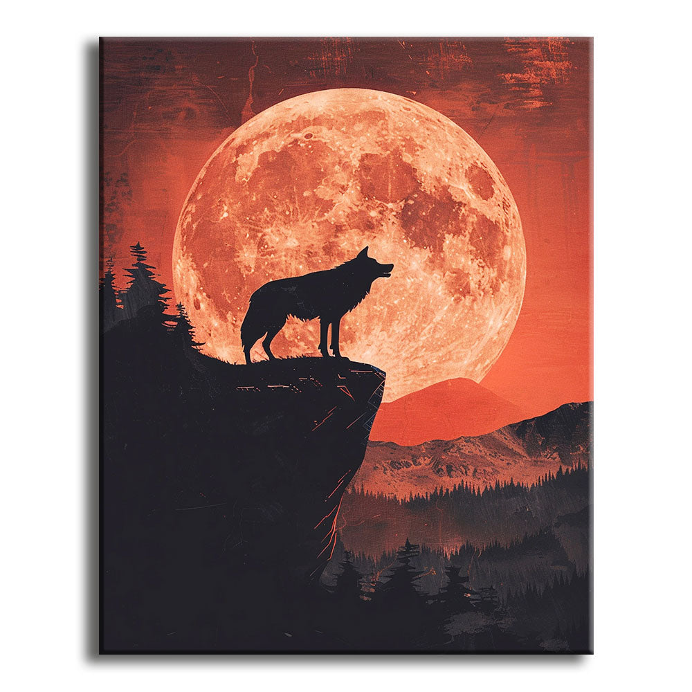 Purpurrotes Heulen - Malen nach Zahlen