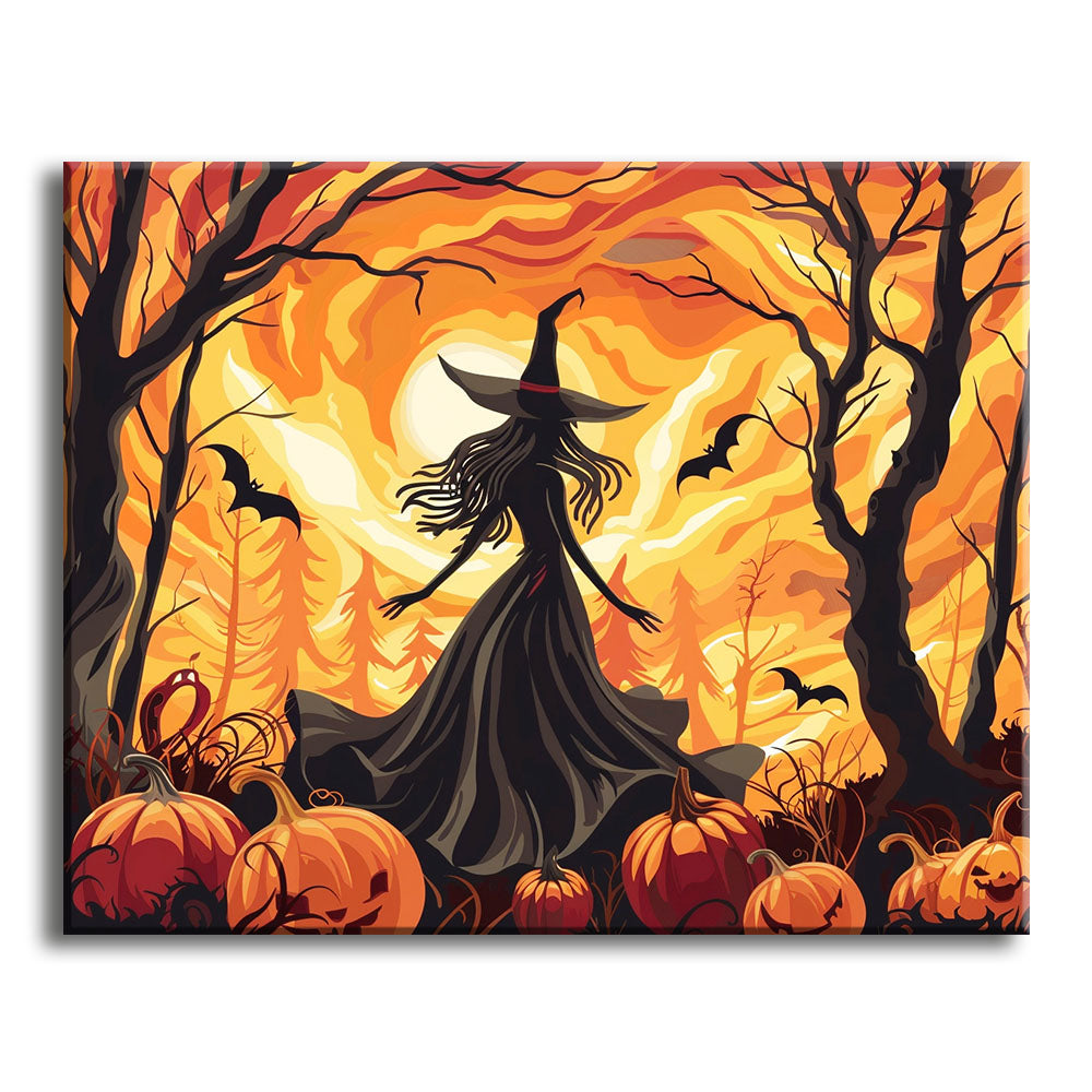 Die karmesinrote Zauberin - Malen nach Zahlen