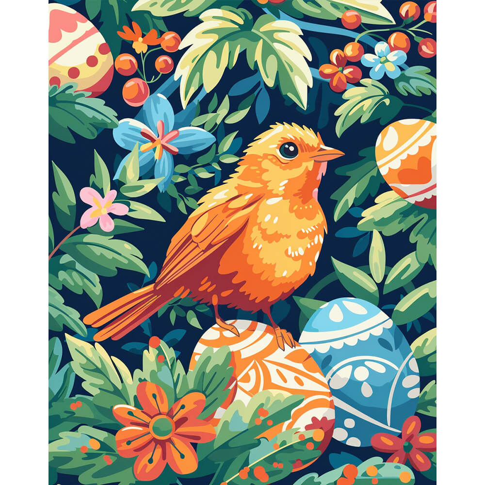 Ostergarten-Entdeckung – Malen nach Zahlen