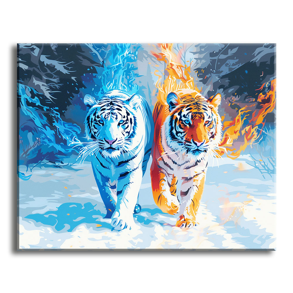 Elementare Umarmung - Malen nach Zahlen