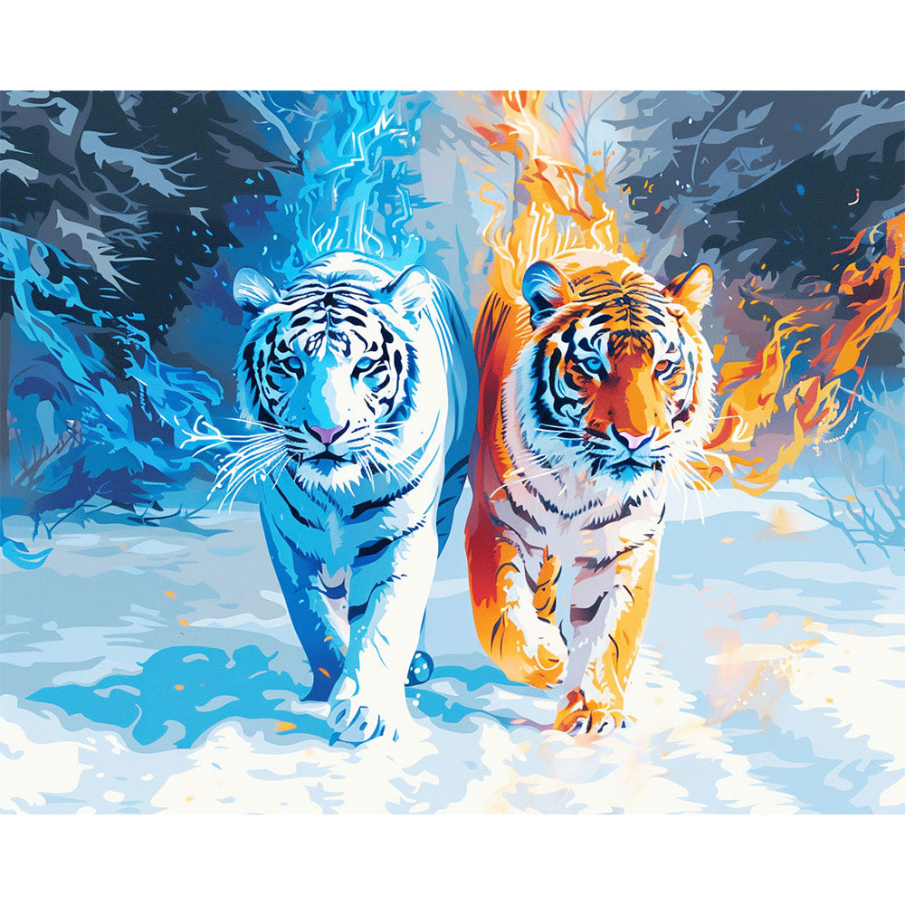 Elementare Umarmung - Malen nach Zahlen