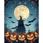 Verzauberte Halloween-Nacht - Malen nach Zahlen