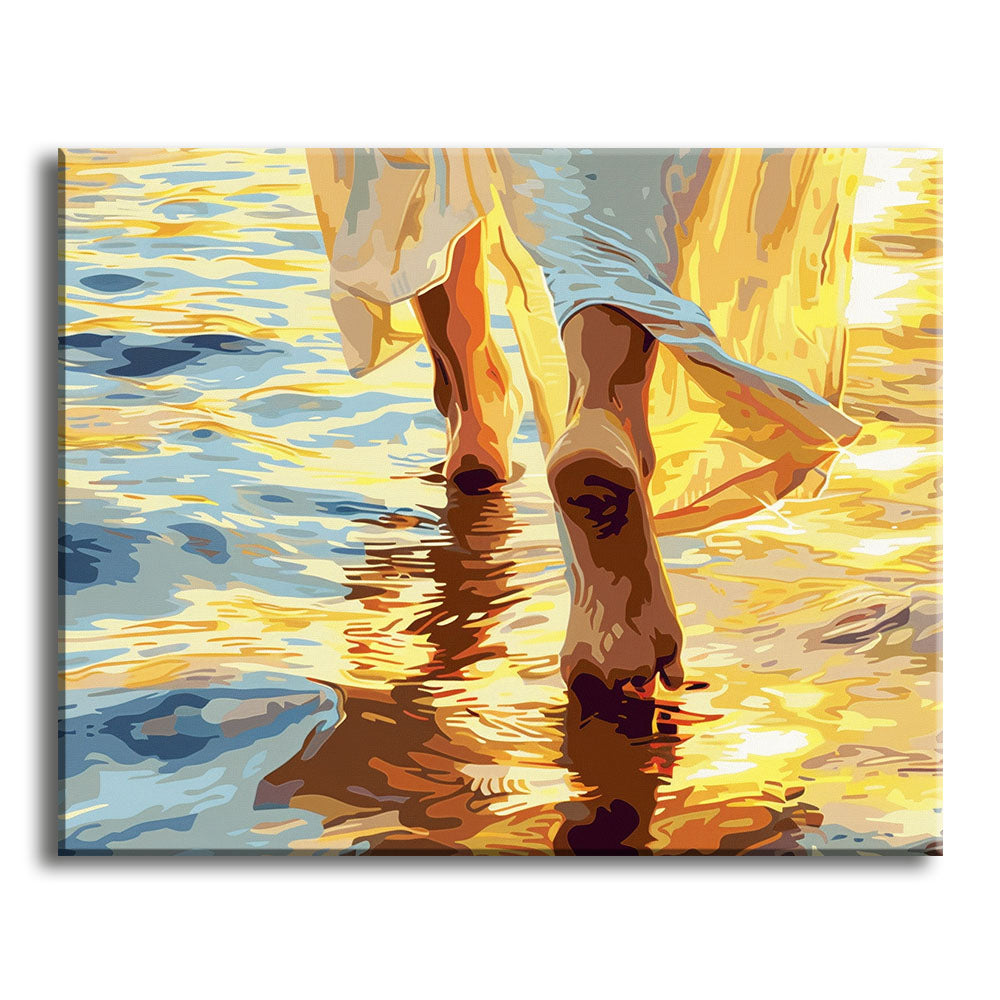 Gläubige Schritte – Malen nach Zahlen