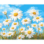 Sonnenblumenfeld – Malen nach Zahlen