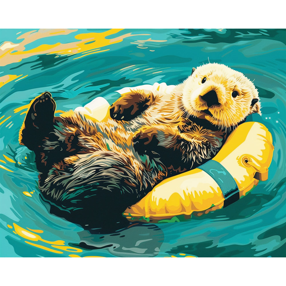 Schwebender Freund – Malen nach Zahlen