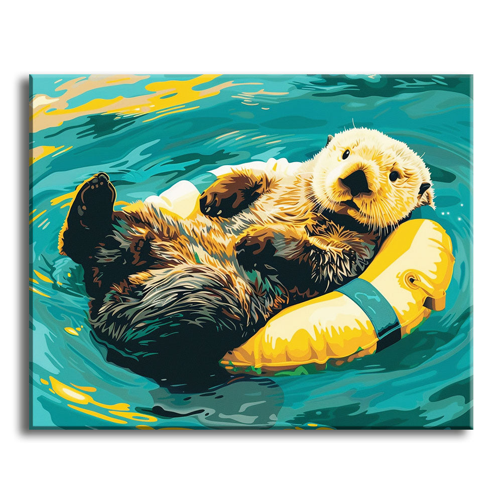 Schwebender Freund – Malen nach Zahlen