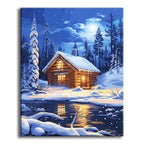 Frostlicht-Hütte - Malen nach Zahlen