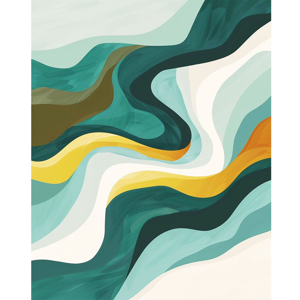 Goldener Strom - Malen nach Zahlen