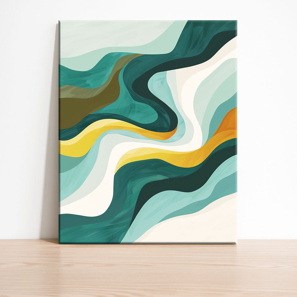 Goldener Strom - Malen nach Zahlen