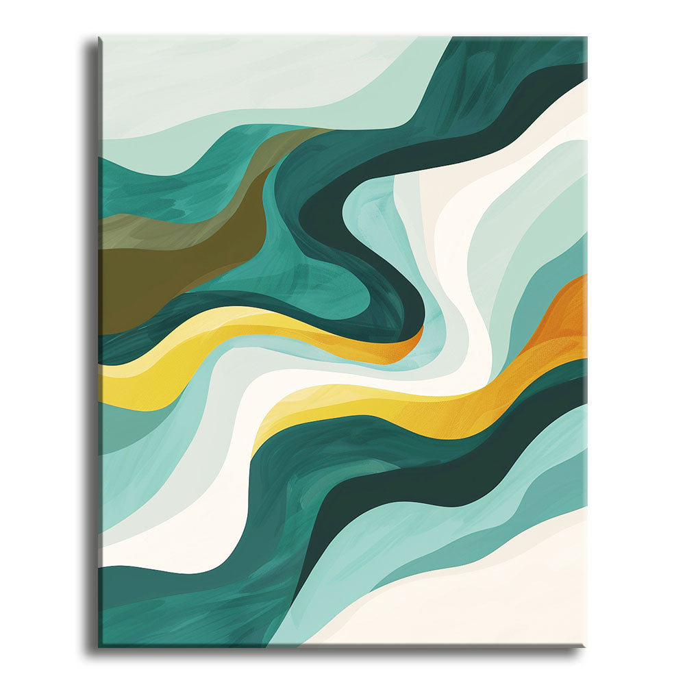 Goldener Strom - Malen nach Zahlen