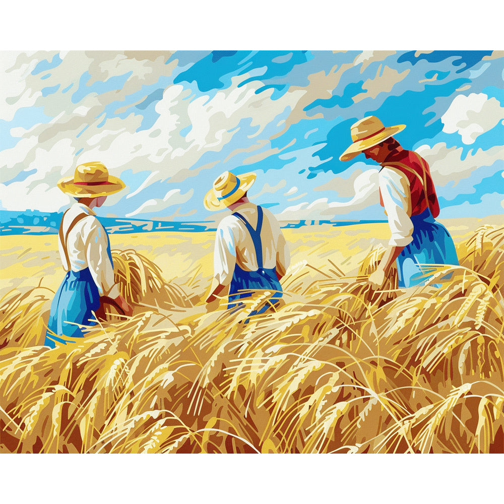Goldene Ernte – Malen nach Zahlen