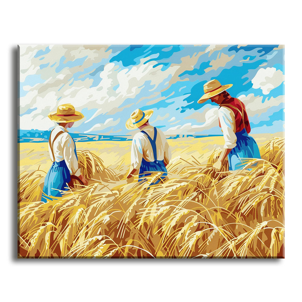 Goldene Ernte – Malen nach Zahlen