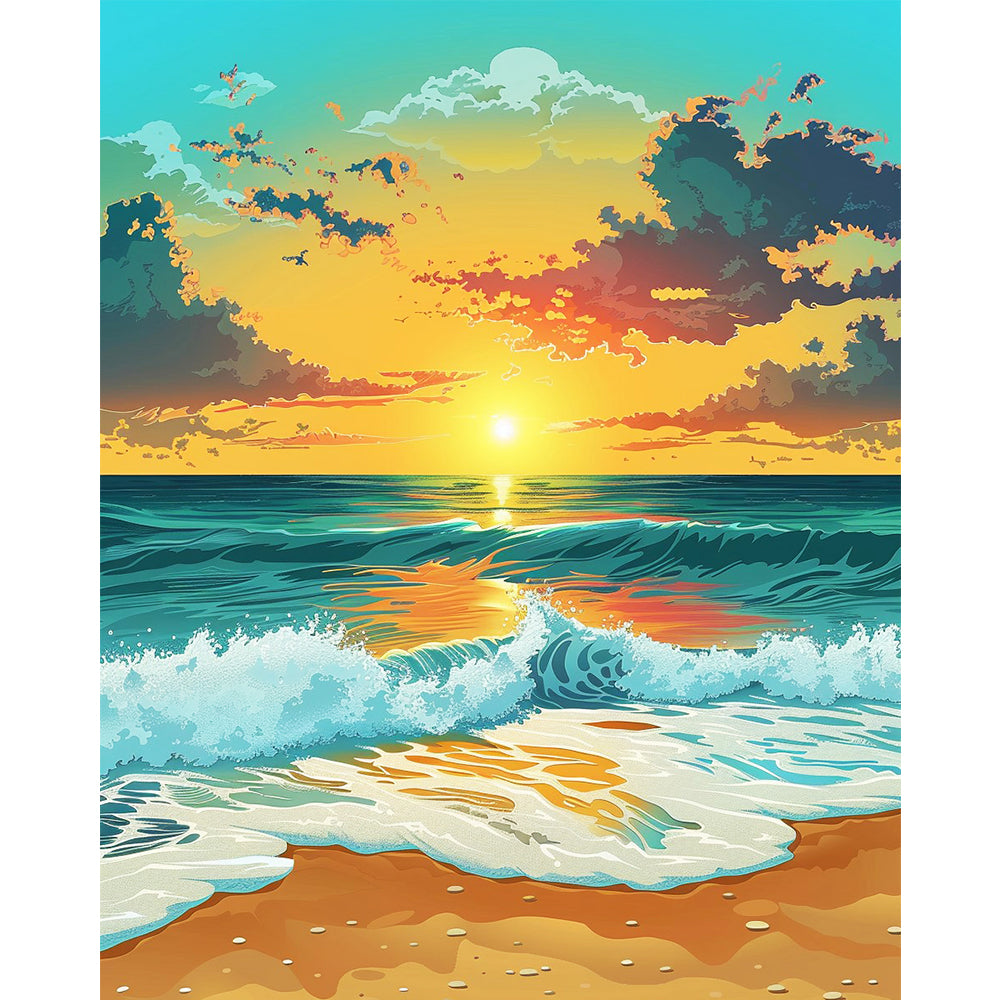 Die goldene Sonnenuntergangs-Gelassenheit