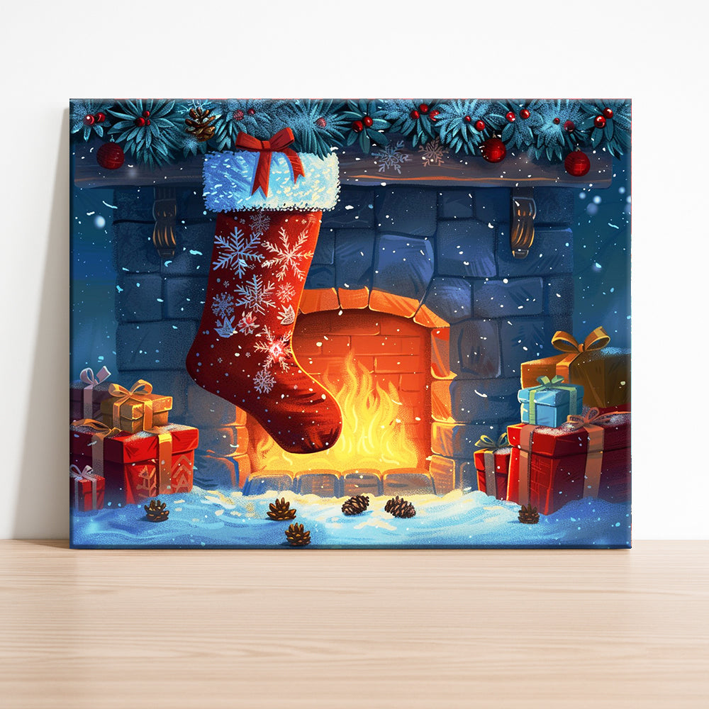 Kamin-Weihnachten