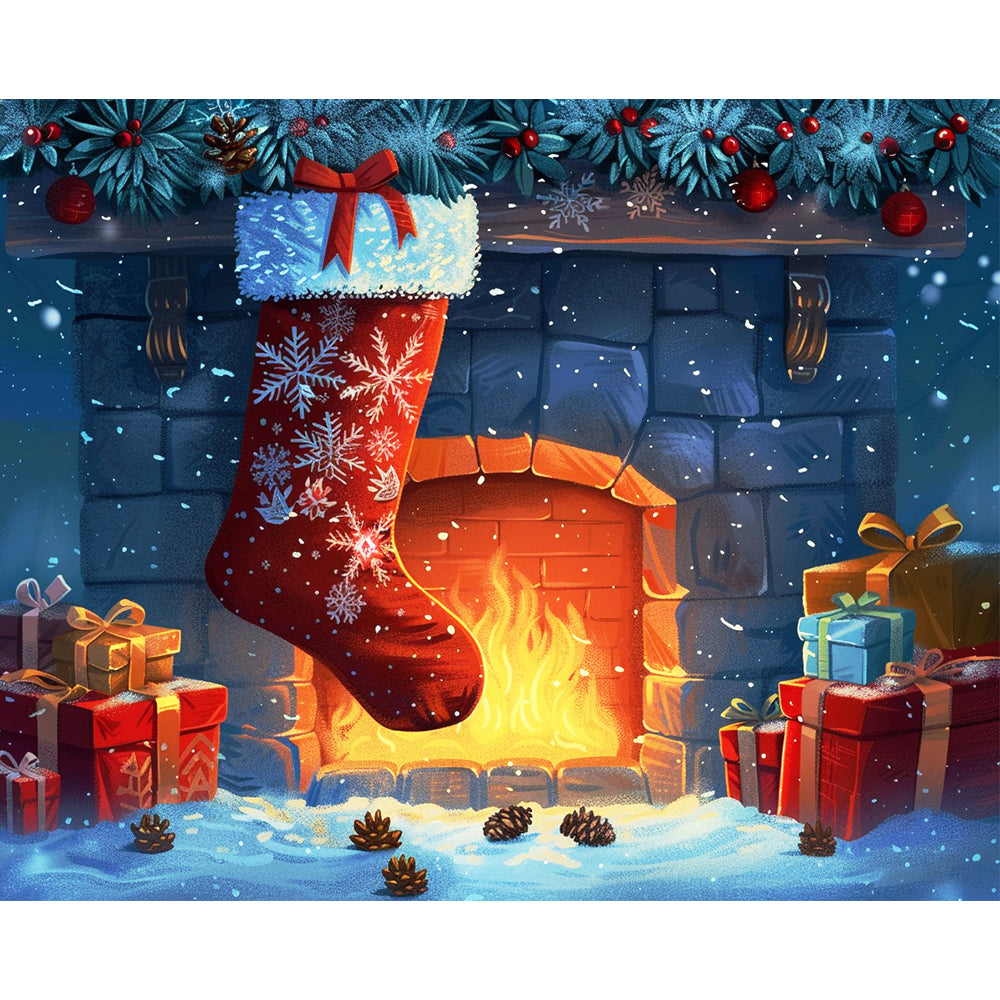 Kamin-Weihnachten