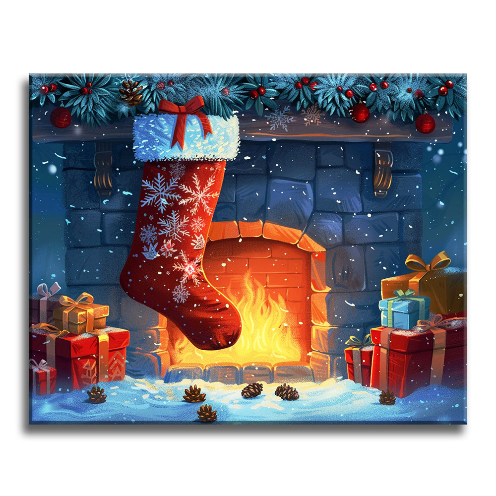 Kamin-Weihnachten