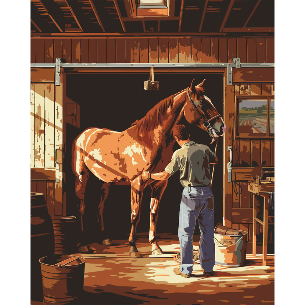 Pferd und Bräutigam